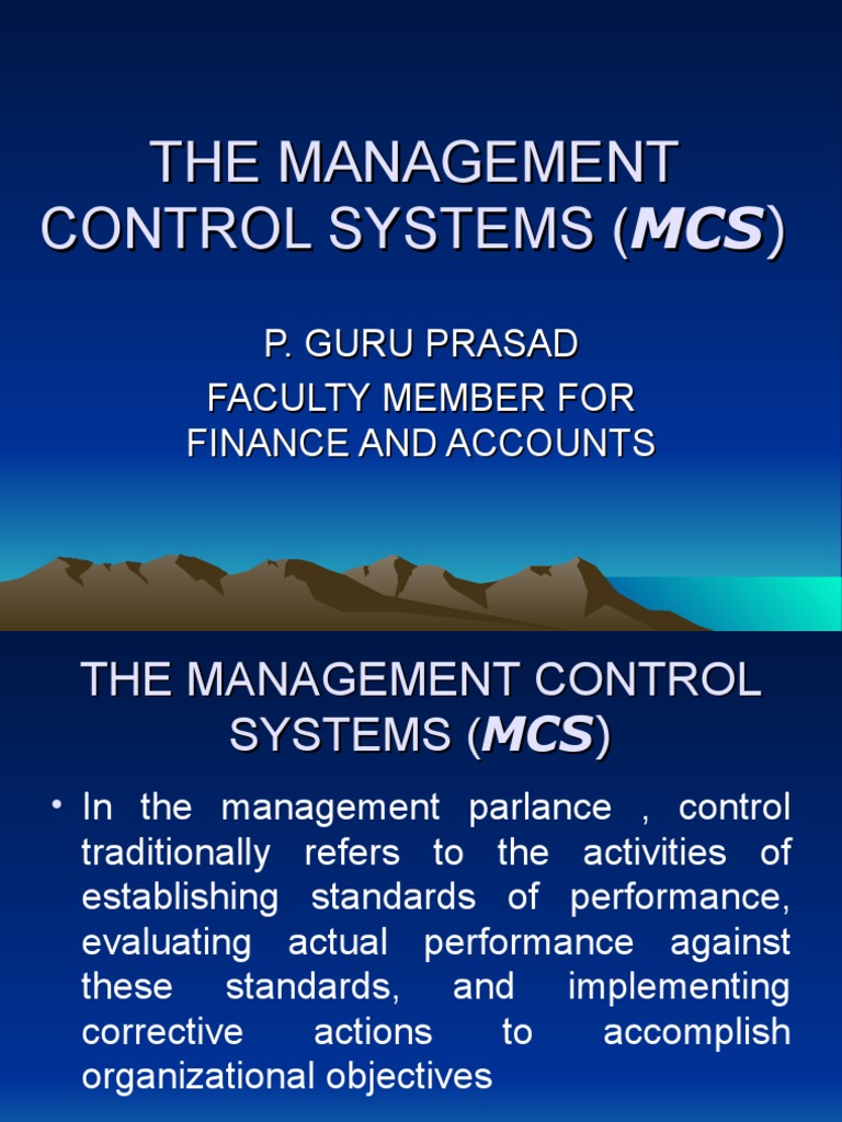 Management Control Systems Explained | PDF | Sensor | Thermostat