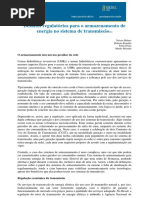 Desafios regulatórios para o armazenamento de