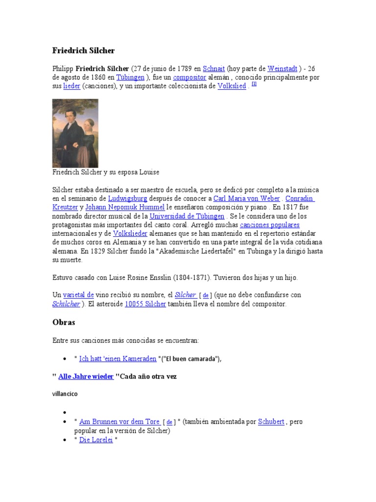 Friedrich Silcher | PDF