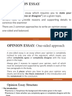 Opinion Agr Vs Disagr-One Sided