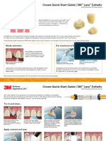 Crown Quick Start Guide - 3M Lava Esthetic: Preparation Guidelines