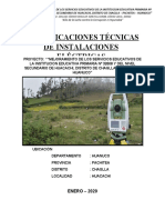 Especificaciones Técnicas-Instalaciones Eléctricas - Huacachi