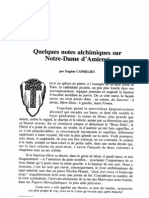 (Alchimie) AT218 - Eugène Canseliet - Quelques Notes Alchimiques Sur Notre-Dame D'amiens