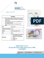 Ficha Transductor de Presión Desechable