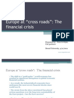 Europe at Cross Roads: The Financial Crisis 