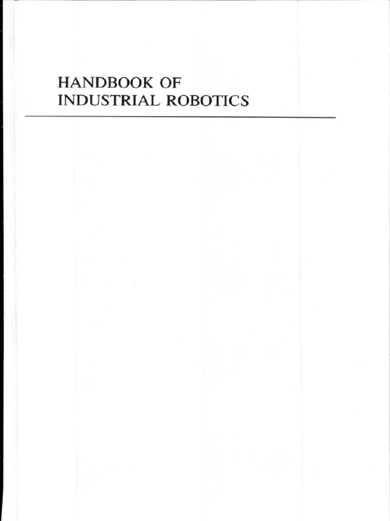 Handbook of Industrial Robotics PDF