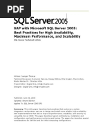 Sap - sql2005 - Best Practices