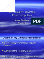 The Chomsky Hierarchy: Four Computers