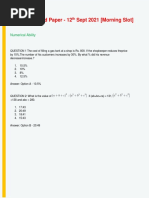 TCS NQT Solved Paper - 12th Sept 2021 (Morning Slot)