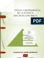 Objetivos e Instrumentos de La Politica Macroeconomicaii