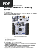 Hands On Exercises 1 - Getting Started: 1. Equipment