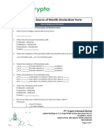 Tokocrypto Customer Source of Wealth Declaration Form