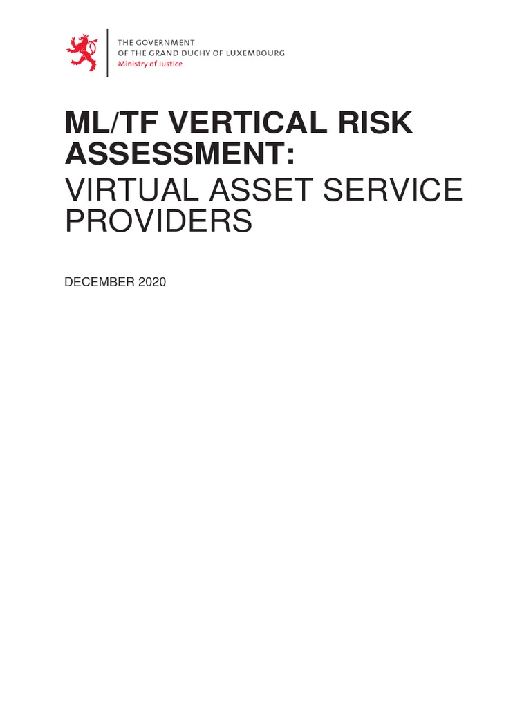 ML TF Vertical Risk Assessment On VASPs | PDF | Money Laundering | Risk