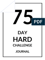 75 Day Hard Challenge Printable Checklist PDF