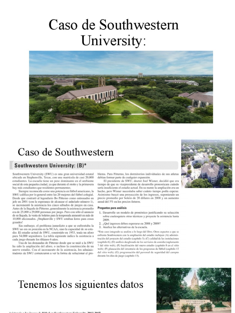 Caso de Southwestern University | PDF