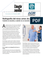 Radiografia Del Torax Antes de Una Cirugia ACR