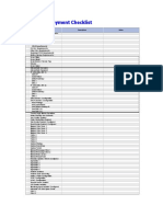 Server deployment checklist under 40 characters