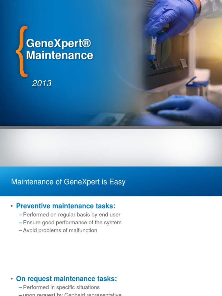 CPHIED Maintenance of Genexpert | PDF | Software | Computing