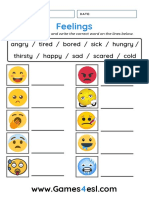 Feelings Worksheets 2