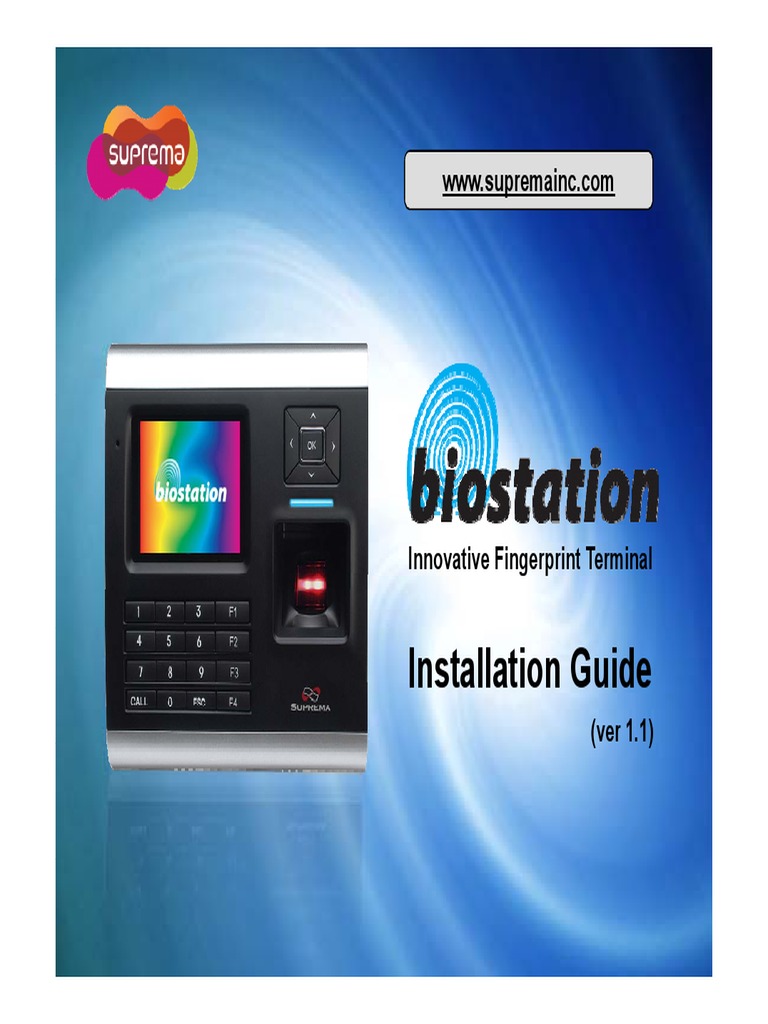 BioStation InstallationGuide V1 11 English | PDF | Usb ...