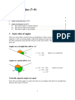 Rules of Angles in Parallel Lines and Polygons (7-9