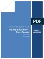 Projeto Educativo Pré-escolar 2019-2022