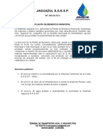 Informe Planta de Beneficio Del 25 Julioal 25 de Agosto