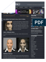 Halloween Photoshop - Skull Face Tutorial
