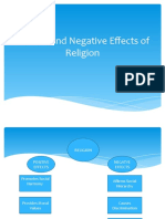 Positive and Negative Effects of Religion