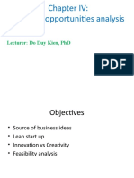 Business Opportunities Analysis: Lecturer: Do Duy Kien, PHD