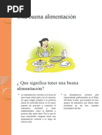 Una buena alimentación