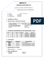 Predio La Merced Memoria Descriptiva