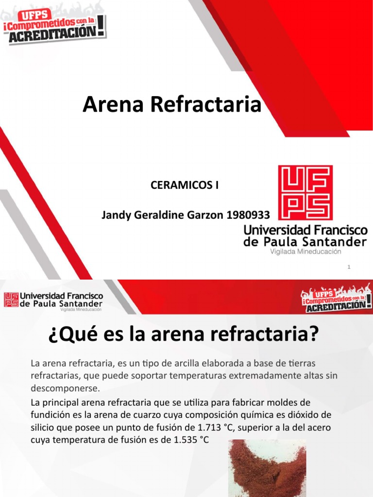 Arena Refractarias | PDF | Refractario | Arcilla