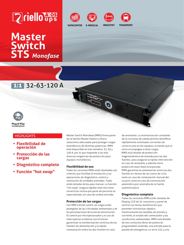 Master Switch Monofase | PDF | Informática | Ingenieria Eléctrica