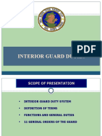 Interior Guard Duties