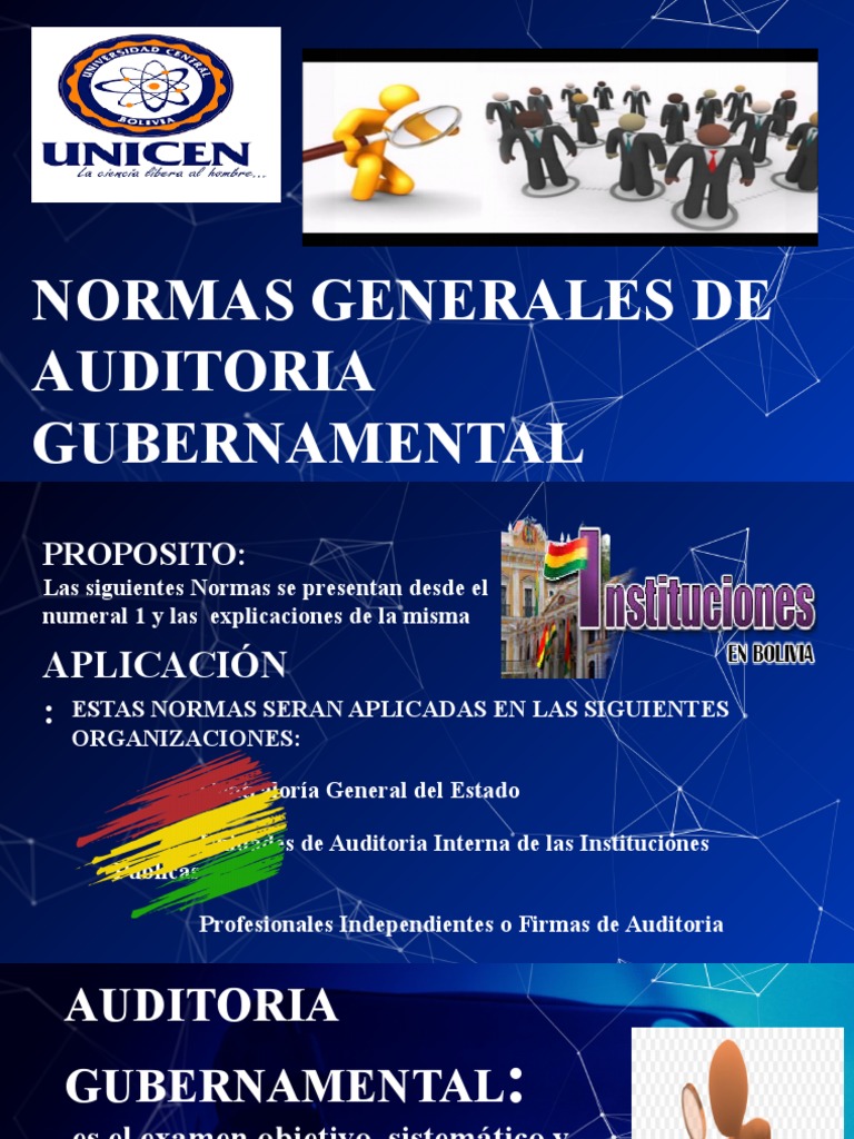 Normas de Auditoria Gubernamental | PDF | Auditoría | Contralor