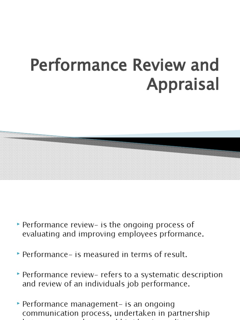 CHAPTER 6 Performance Review and Appraisal | PDF