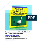 Samples - Advanced Cue Ball Control For Pool & Pocket Billiards