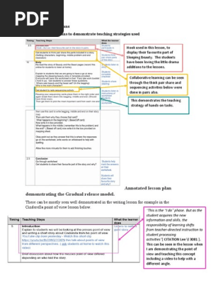annotated lesson plans for e-portfolio task