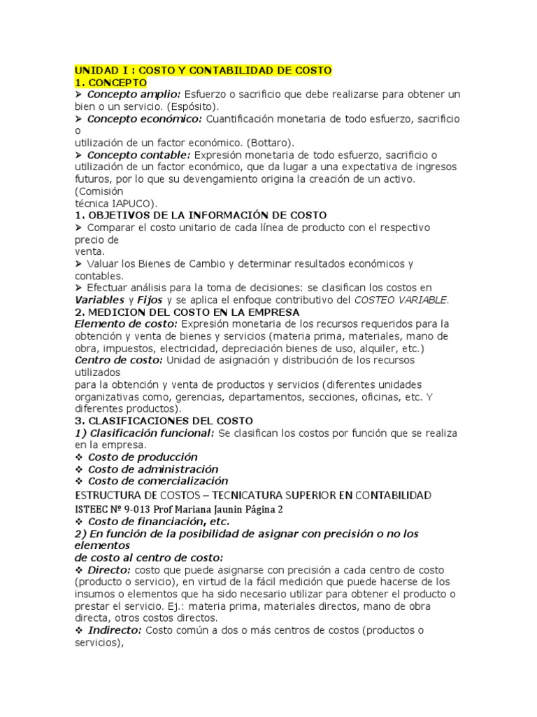 Costos y Contabilidad de Costo Empresarial | PDF | Costo | Contabilidad