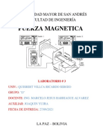 Quisbert Villca Ricardo Sergio-Fuerza Magnética