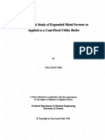 [M.sc] a Numerical Study of Expanded Metal Screens as Applied to a Coal-Fired Utility Boiler