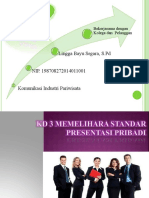 kd3 Memelihara Standar Presentasi Pribadi