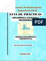 Capitulo 2 Medidas de Resumen Estadisticas Descriptivas 2021 Ingeneria Civil 27 Setiembre 2021