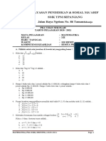 Soal Pra-Usek Kelas Xii 2021