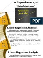 What's Up For Today's Session?: Regression Equation