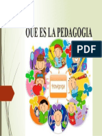 Que Es La Pedagogia