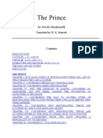 The Prince: by Nicolo Machiavelli