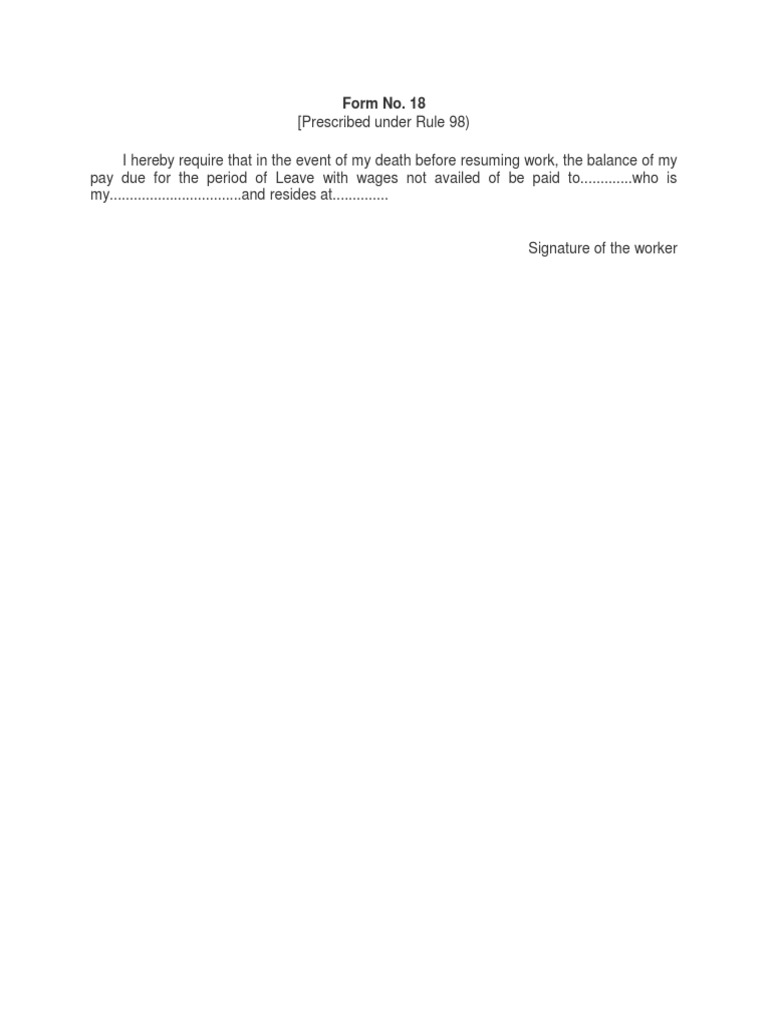 Form 18 | PDF | Finance & Money Management