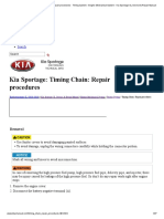 Kia Sportage - Timing Chain - Repair Procedures - Timing System - Engine Mechanical System - Kia Sportage SL Service & Repair Manual